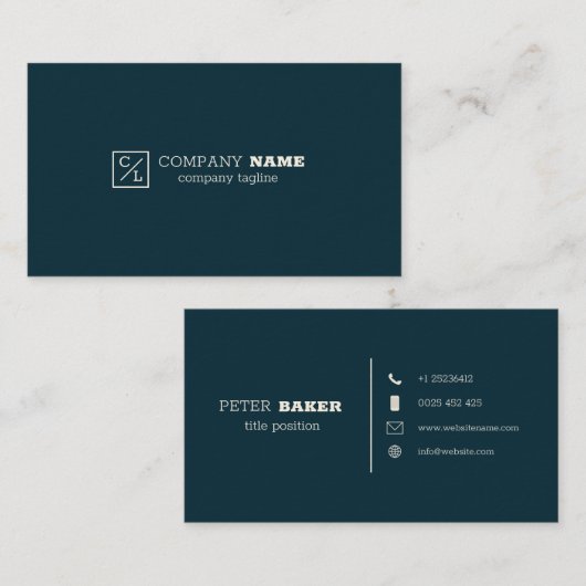 geometrisch visitenkarte (Vorne/Hinten)