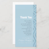 Geometrisch wählen Sie Beileid der Farbe1 danken Dankeskarte (Vorne/Hinten)