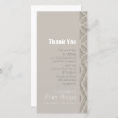 Geometrisch wählen Sie Beileid der Farbe3 danken Dankeskarte (Vorne/Hinten)