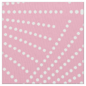 geometrisch-weiß-rosa Art-Deko-Muster Stoff (Nahaufnahme)