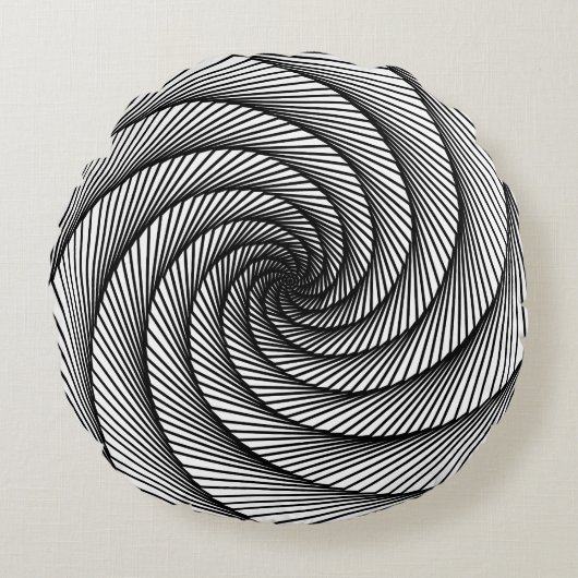 geometrisch zeichnend ItalienischFreaks Rundes Kissen (Vorderseite)