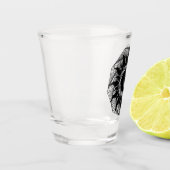 geometrisch zeichnend schnapsglas (Links)