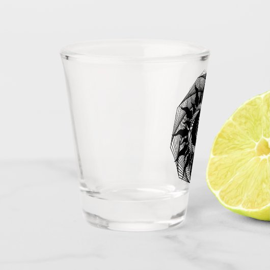 geometrisch zeichnend schnapsglas (Links)