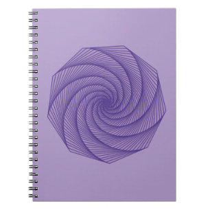 geometrisch zeichnend Violett Notizblock