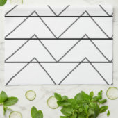 Geometrisch Zickzack Streifen Geschirrtuch (Gefaltet)