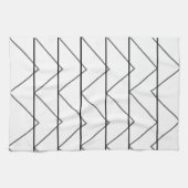 Geometrisch Zickzack Streifen Geschirrtuch (Horizontal)