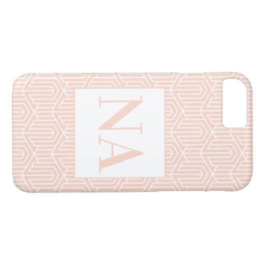 geometrisch, zuerst / monogramm Case-Mate iPhone hülle (Rückseite (Horizontal))