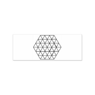 Geometrische 3-D Cube Thunder_Cove Gummistempel