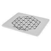 Geometrische 3-D Cube Thunder_Cove Schneidebrett (Ecke)