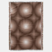 Geometrische 3D Circle Dunkelbraune Mocha Mousse W Decke (Vorderseite Vertikal)