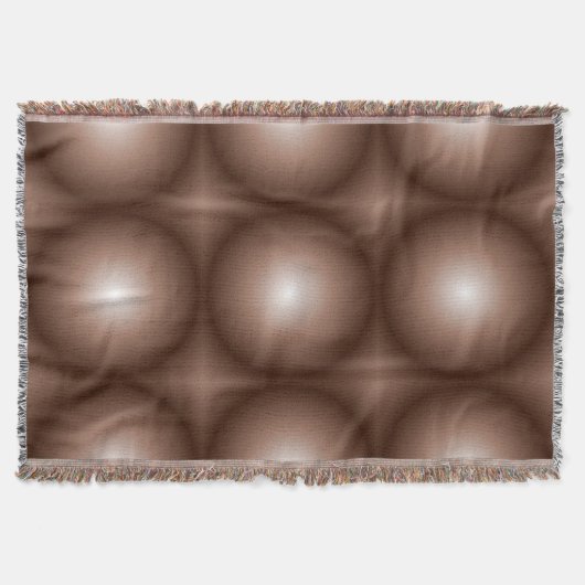 Geometrische 3D Circle Dunkelbraune Mocha Mousse W Decke (Vorderseite)