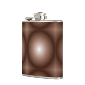 Geometrische 3D Circle Dunkelbraune Mocha Mousse W Flachmann (Links)