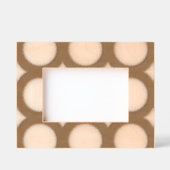 Geometrische 3D Circle Dunkelbraune Mocha Mousse W Geätzte Rahmen (Vorderseite)