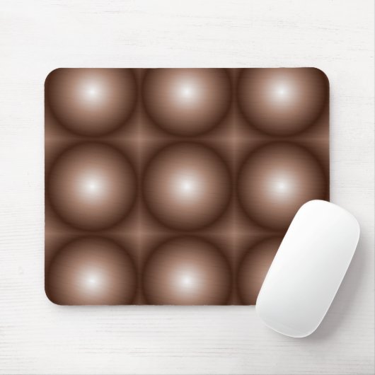 Geometrische 3D Circle Dunkelbraune Mocha Mousse W Mousepad (Mit Mouse)