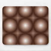 Geometrische 3D Circle Dunkelbraune Mocha Mousse W Mousepad (Vorne)