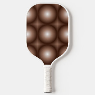 Geometrische 3D Circle Dunkelbraune Mocha Mousse W Pickleball Schläger