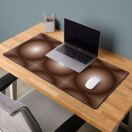 Geometrische 3D Circle Dunkelbraune Mocha Mousse W Schreibtischunterlage