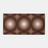 Geometrische 3D Circle Dunkelbraune Mocha Mousse W Schreibtischunterlage (Vorderseite)