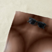 Geometrische 3D Circle Dunkelbraune Mocha Mousse W Strandtuch (Beispiel)