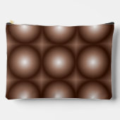 Geometrische 3D Circle Dunkelbraune Mocha Mousse W Zubehörtasche (Vorderseite)