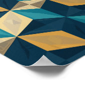 Geometrische 3D-Kuben Poster (Ecke)