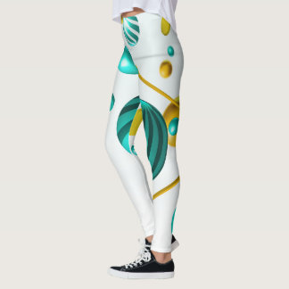 Geometrische 3D-Sphere Abstrakte Leggings