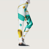 Geometrische 3D-Sphere Abstrakte Leggings (Rechts)