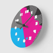 Geometrische 80er Wand-Uhr Runde Wanduhr (Winkel)