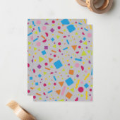 Geometrische Abbildung 2 Mitteilungskarte (Vorderseite/Rückseite Beispiel)