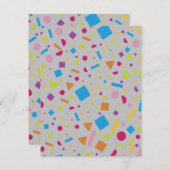 Geometrische Abbildung 2 Mitteilungskarte (Vorne/Hinten)