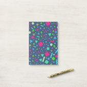 Geometrische Abbildung 5 Post-it Klebezettel (Auf Schreibtisch)