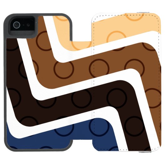 Geometrische Abbildungen 2 Incipio iPhone Geldbeutel-Hülle (Folio Geöffnet)