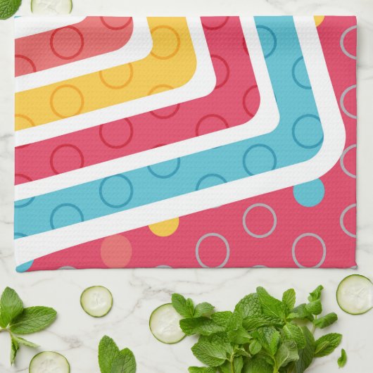 Geometrische Abbildungen 4 Geschirrtuch (Gefaltet)