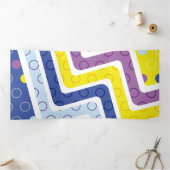 Geometrische Abbildungen 5 Dreifach Gefaltete Urlaubskarte (Innenseite)