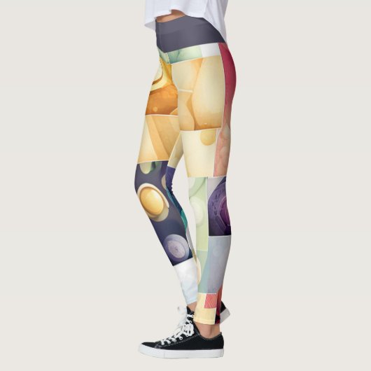 Geometrische Abschnitte Leggings (Links)