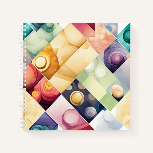 Geometrische Abschnitte Notizblock (Vorderseite)