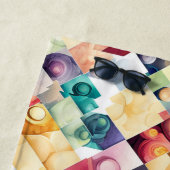 Geometrische Abschnitte Strandtuch (Beispiel)