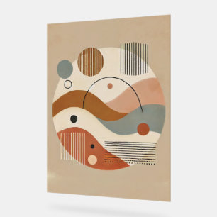 Geometrische Abstrakte Boho Art Print Acrylschild