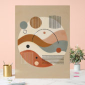 Geometrische Abstrakte Boho Art Print Acrylschild (Hochzeit)