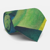 Geometrische Abstrakte Dorffrauen und Kopftuch Krawatte (Gerollt)