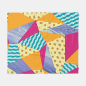 Geometrische, abstrakte Elemente: nahtlos dekorati Fleecedecke (Vorderseite (Horizontal))