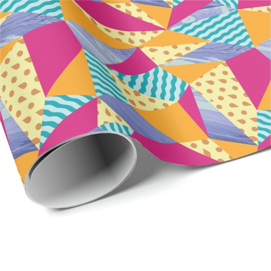 Geometrische, abstrakte Elemente: nahtlos dekorati Geschenkpapier (Rolleneckpunkt)