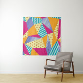 Geometrische, abstrakte Elemente: nahtlos dekorati Wandteppich (Beispiel (Horizontal))