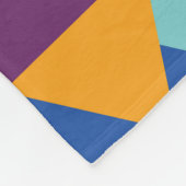 Geometrische, abstrakte Elemente, Vintages Muster. Fleecedecke (Ecke)