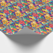 Geometrische, abstrakte Elemente, Vintages Muster. Geschenkpapier (Ecke)