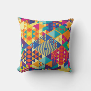 Geometrische, abstrakte Elemente, Vintages Muster. Kissen