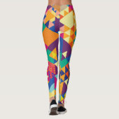 Geometrische, abstrakte Elemente, Vintages Muster. Leggings (Rückseite)