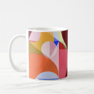 Geometrische abstrakte Farbblöcke Malerei Kaffeetasse