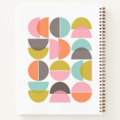 Geometrische Abstrakte Formen Mitte des Jahrhunder Notizblock (Rückseite)