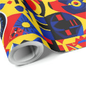 Geometrische Abstrakte Geschenke für Grafikdesigne Geschenkpapier (Rolleneckpunkt)